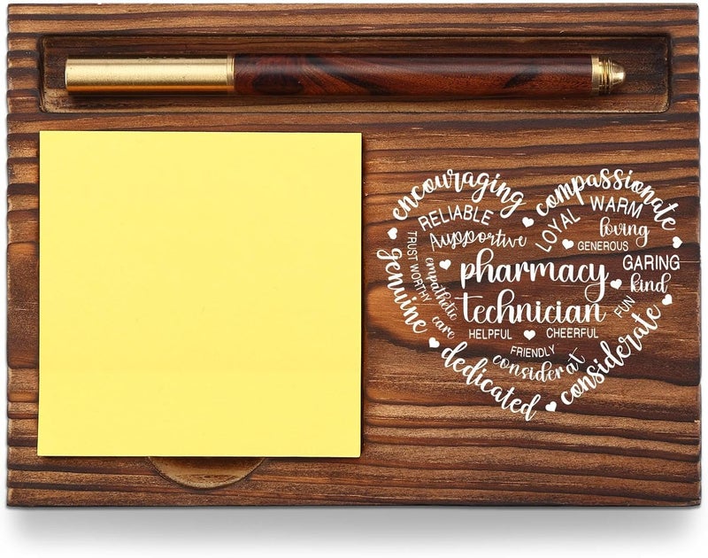YODOCAMP Pharmacy Technician Gift Sticky Note Holder, Appreciation Thank You Gifts for Pharmacy Technician Future Pharmacist Pharmacology Pharm Self-Stick Note Pad Holders Desk Organizer TZP23 - Image 1